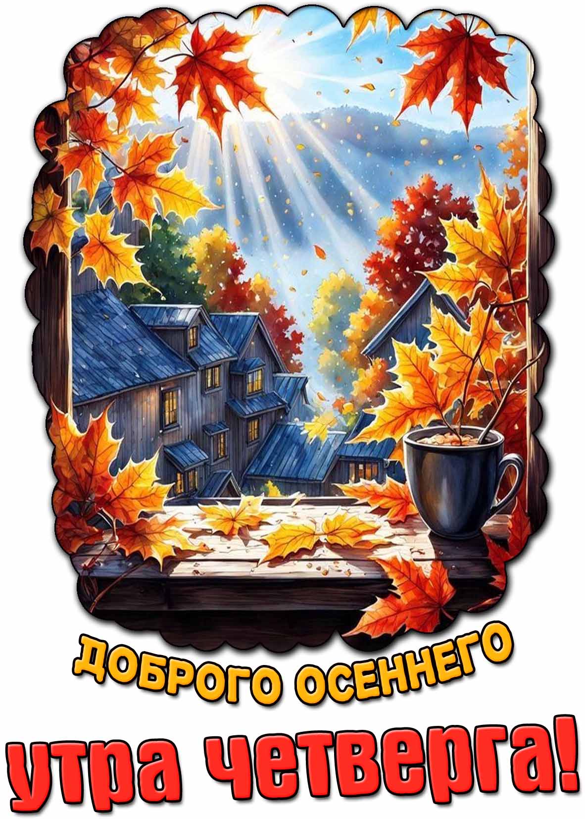 Картинка доброго осеннего утра четверга