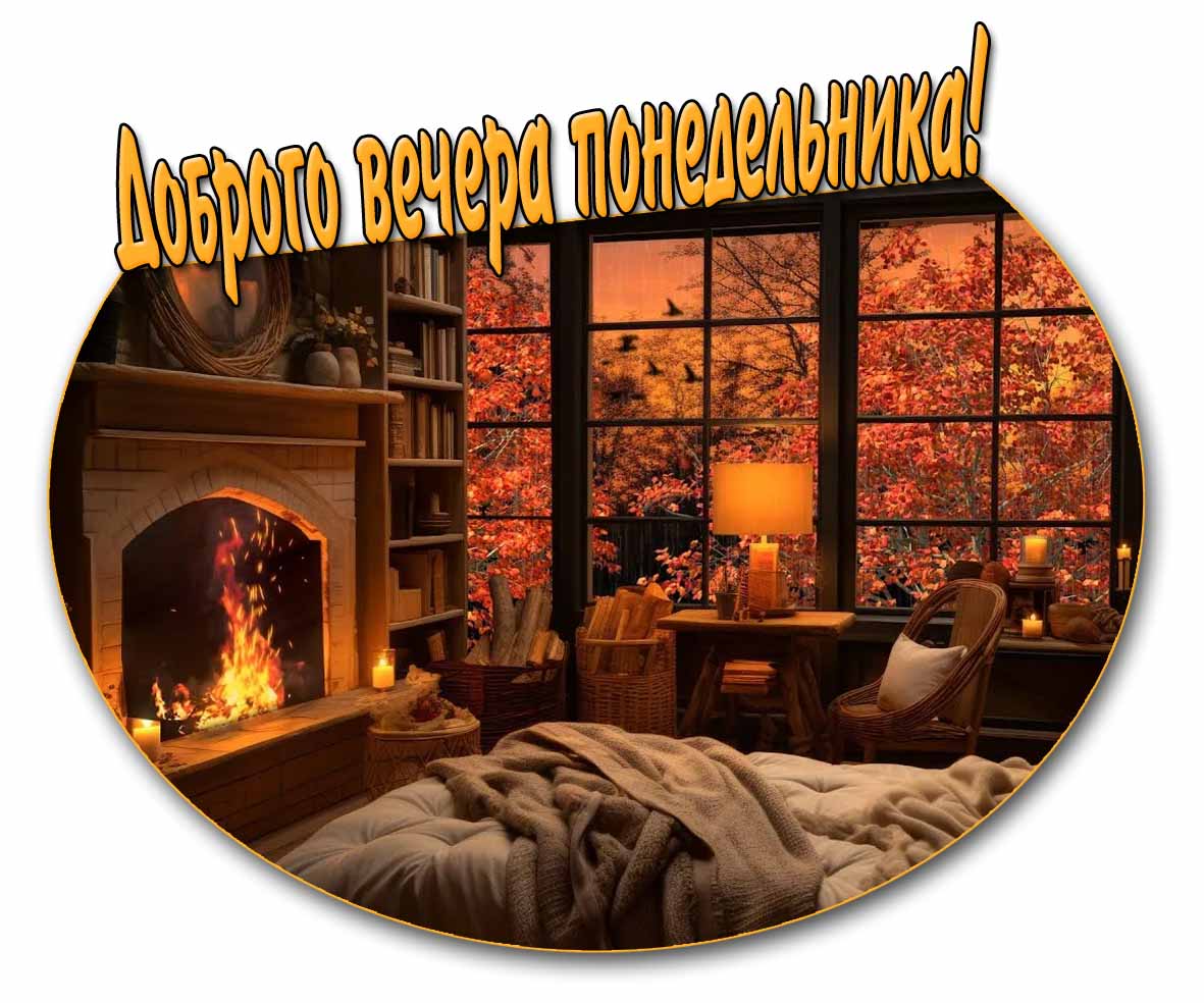 Доброго вечера понедельника! - осенняя картинка