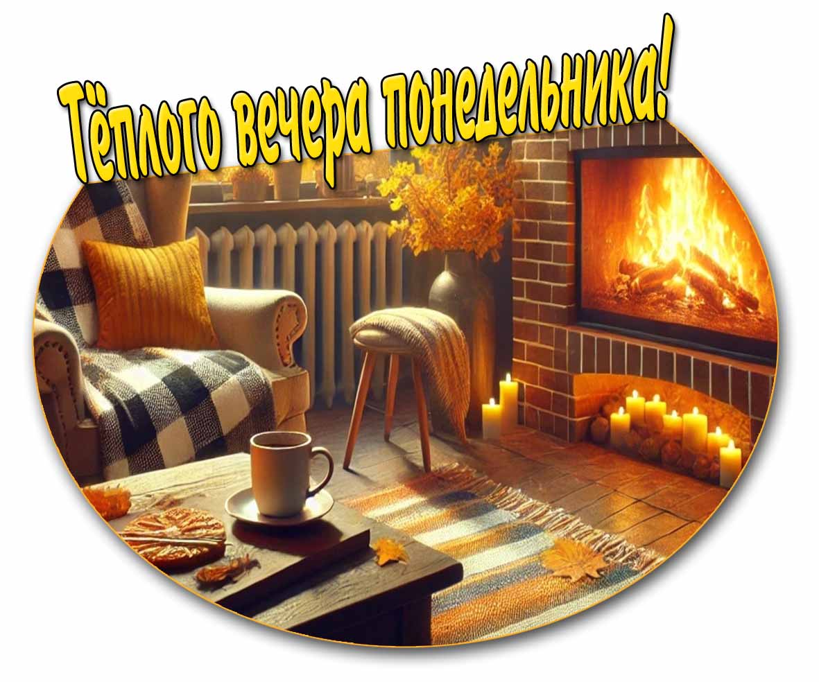 Осенняя картинка "Тёплого вечера понедельника!"