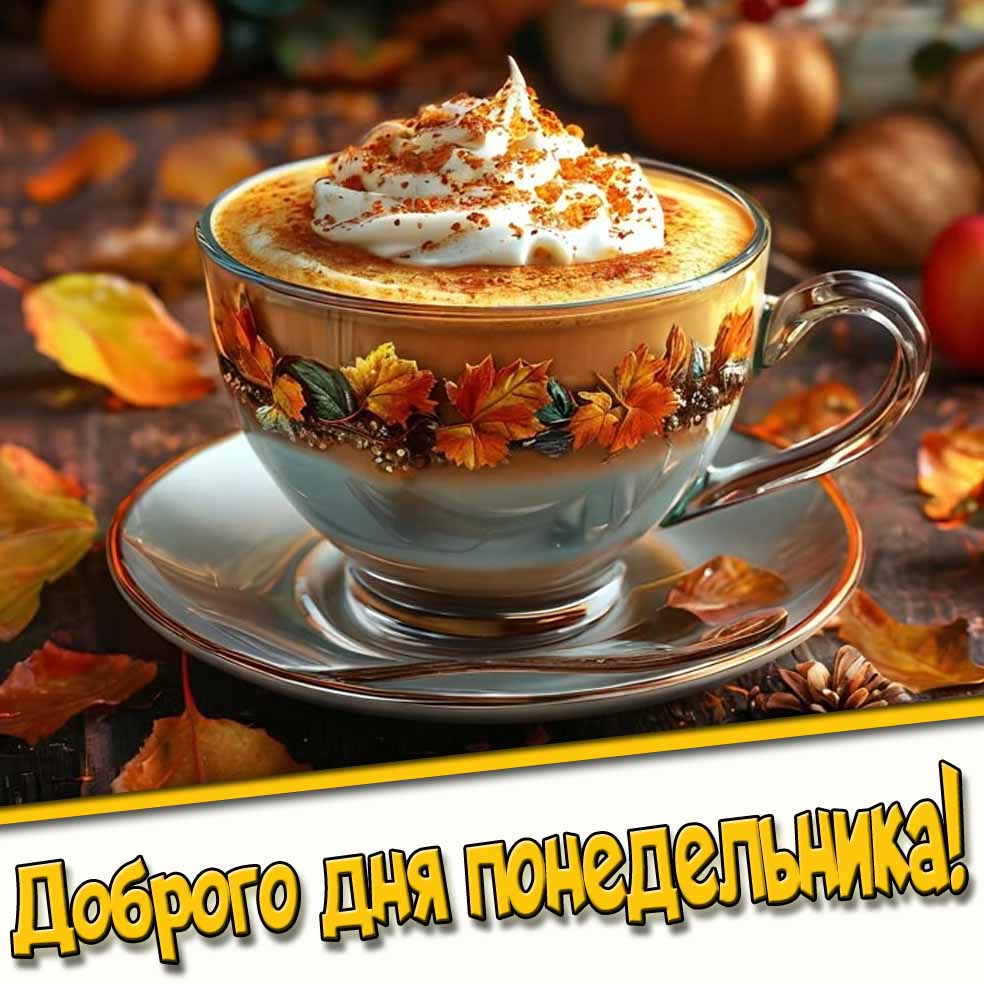 Доброго дня понедельника! - осенняя картинка