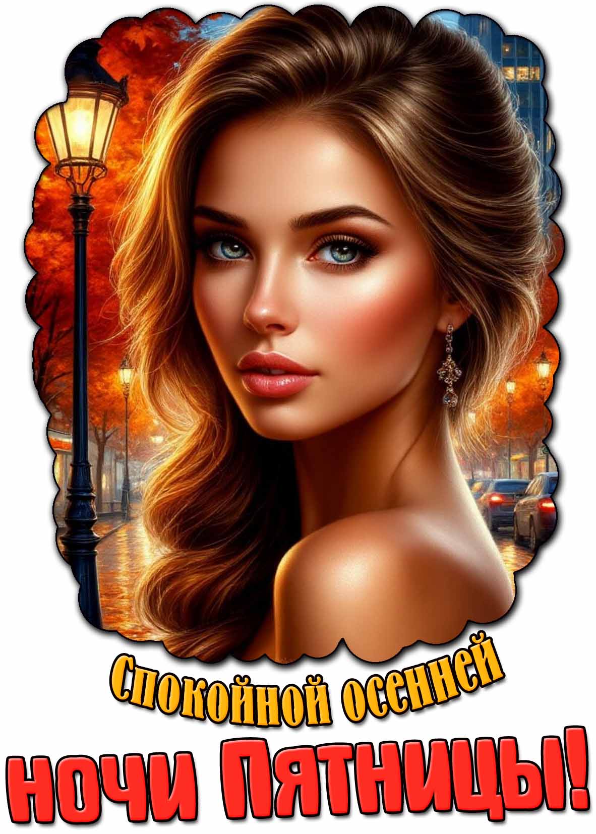 Картинка спокойной осенней ночи пятницы