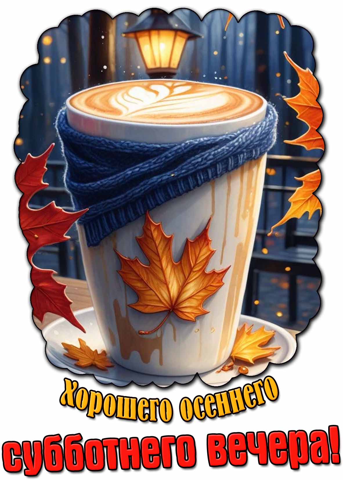 Картинка хорошего осеннего субботнего вечера