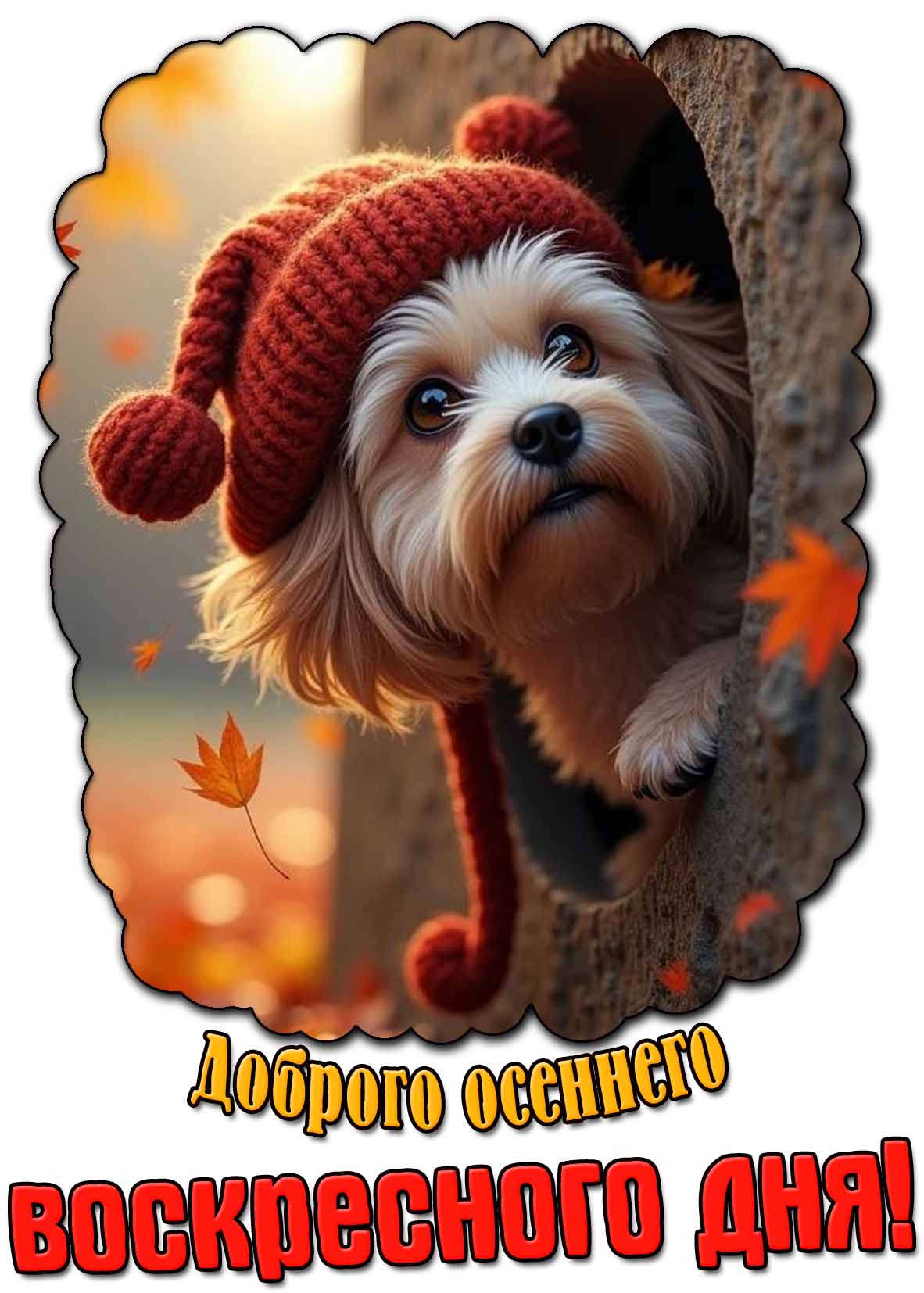 Картинка доброго осеннего воскресного дня