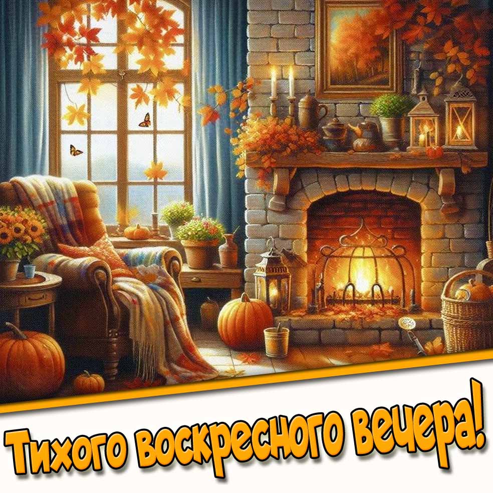 Тихого воскресного вечера! - осенняя картинка