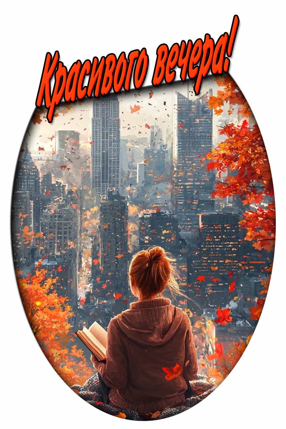 Красивого вечера! - необычная осенняя картинка
