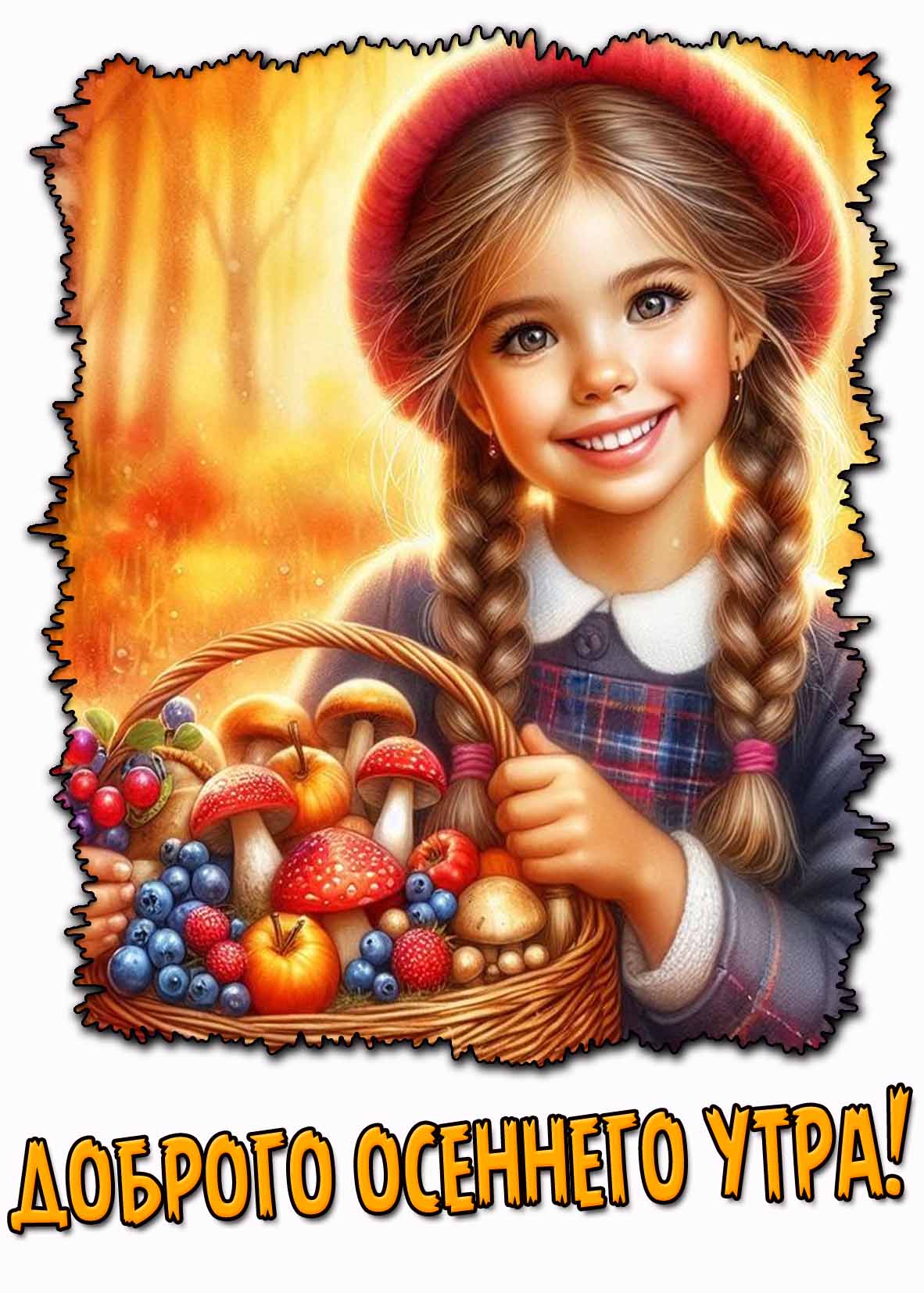 Открытка доброго осеннего утра