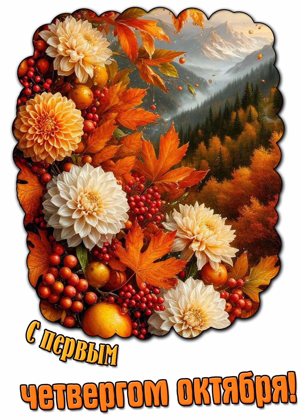 Красивая картинка с первым четвергом октября