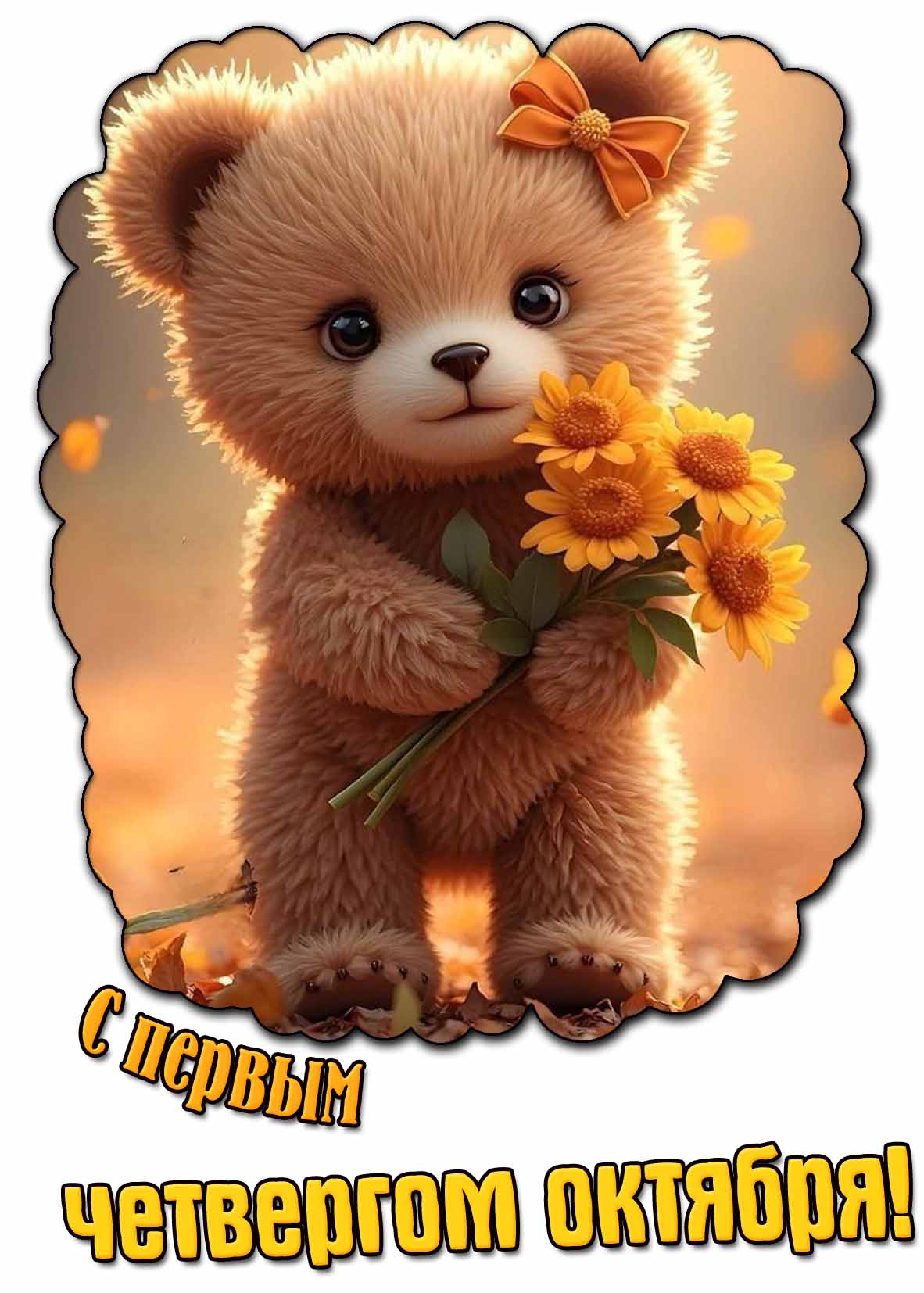 Милая картинка с первым четвергом октября