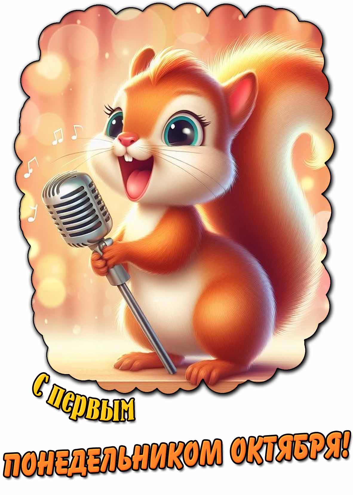 Картинка с первым понедельником октября