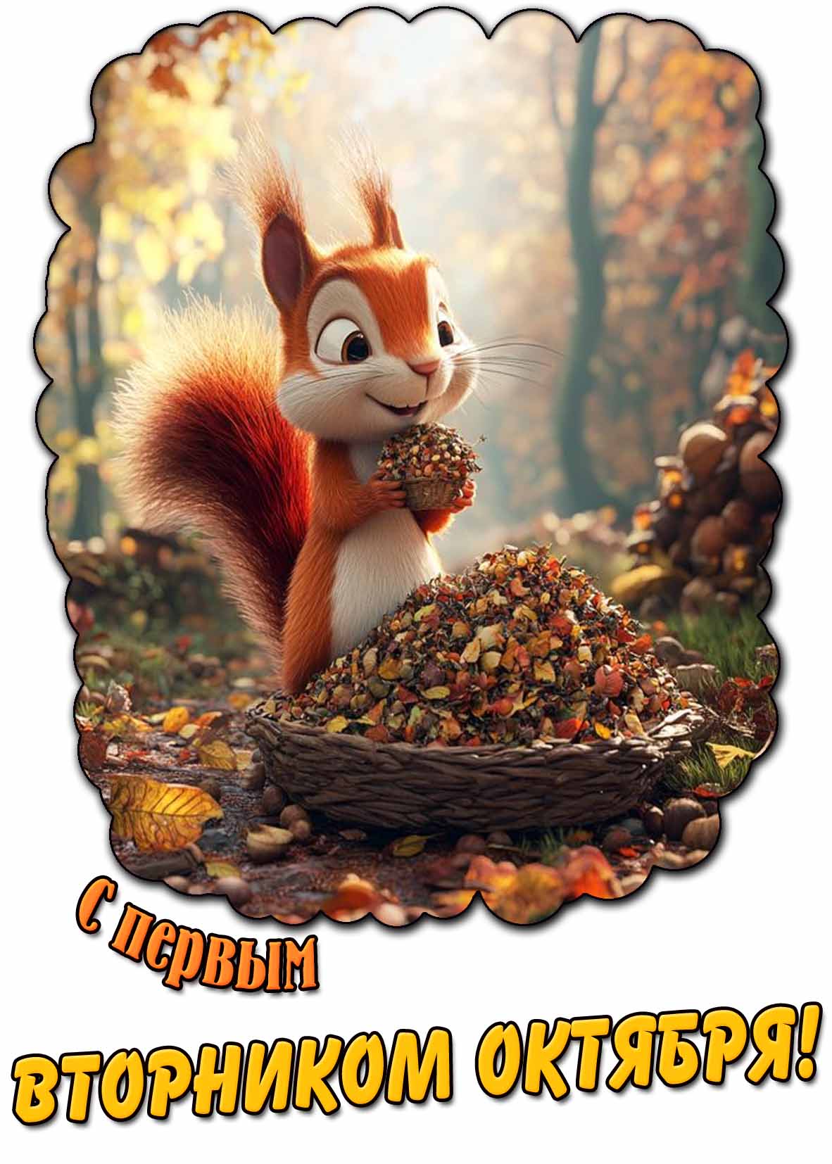 Прикольные картинки с первым вторником октября