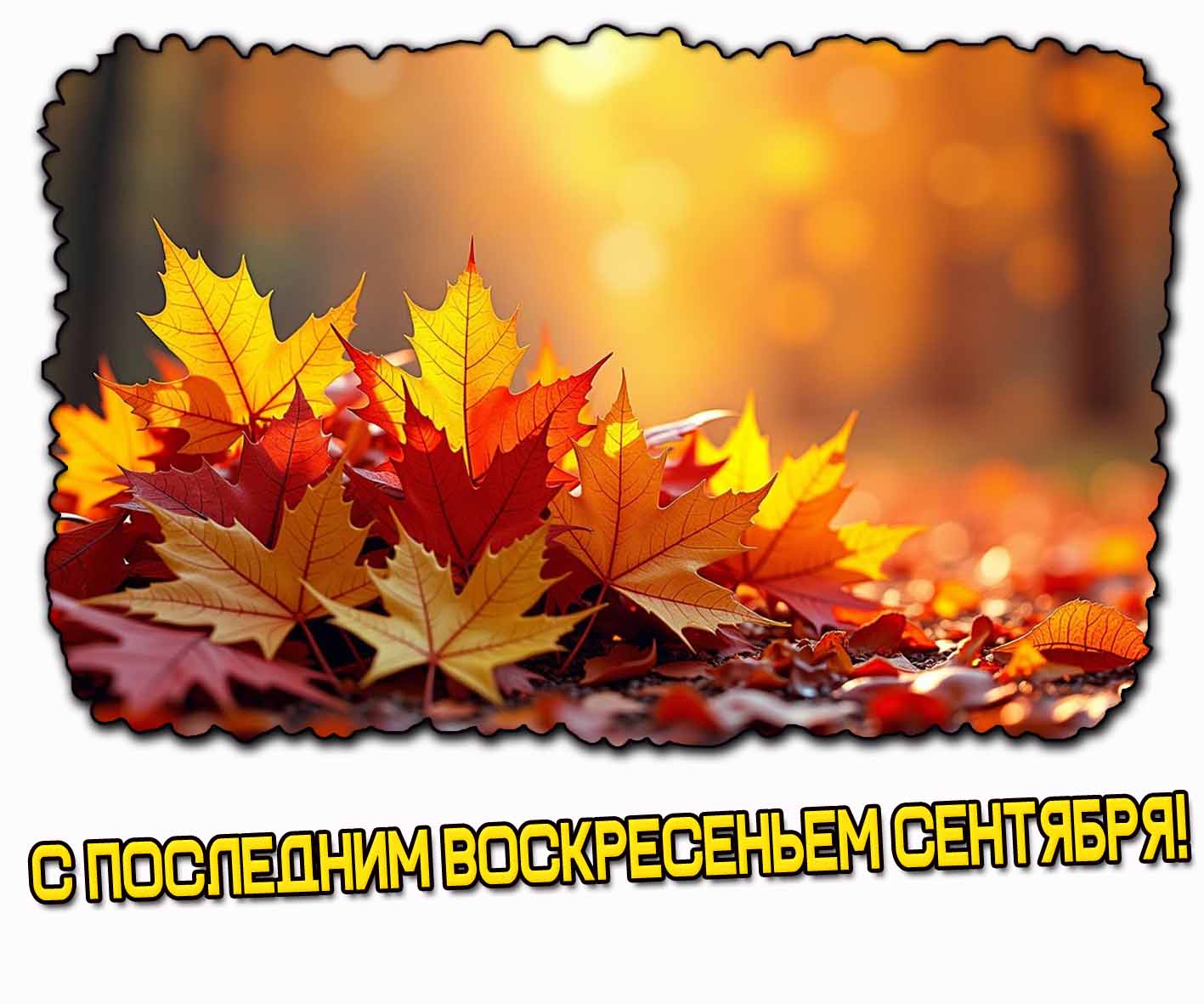 С последним воскресеньем сентября! - осенняя картинка