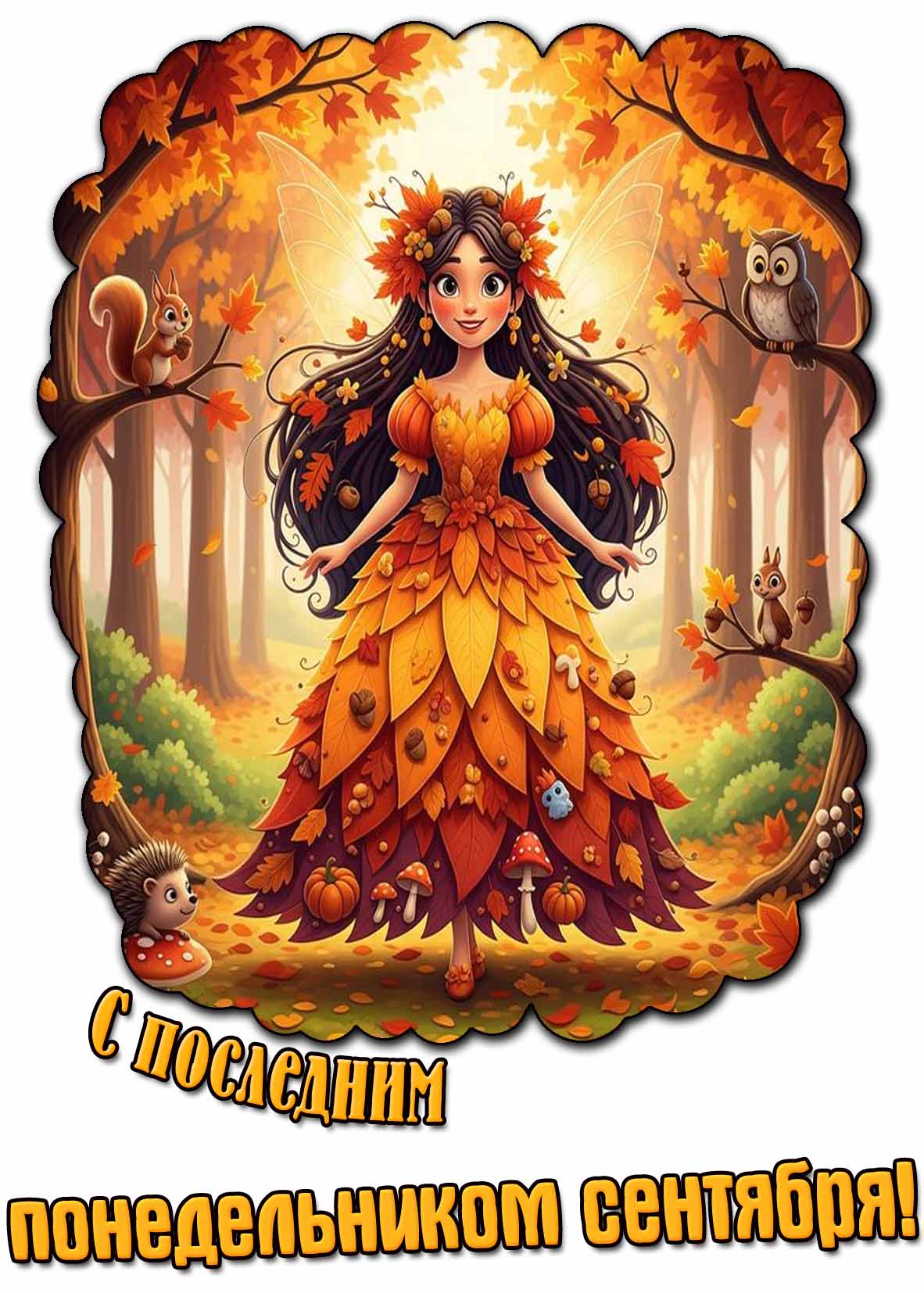 Красивая картинка с последним понедельником сентября