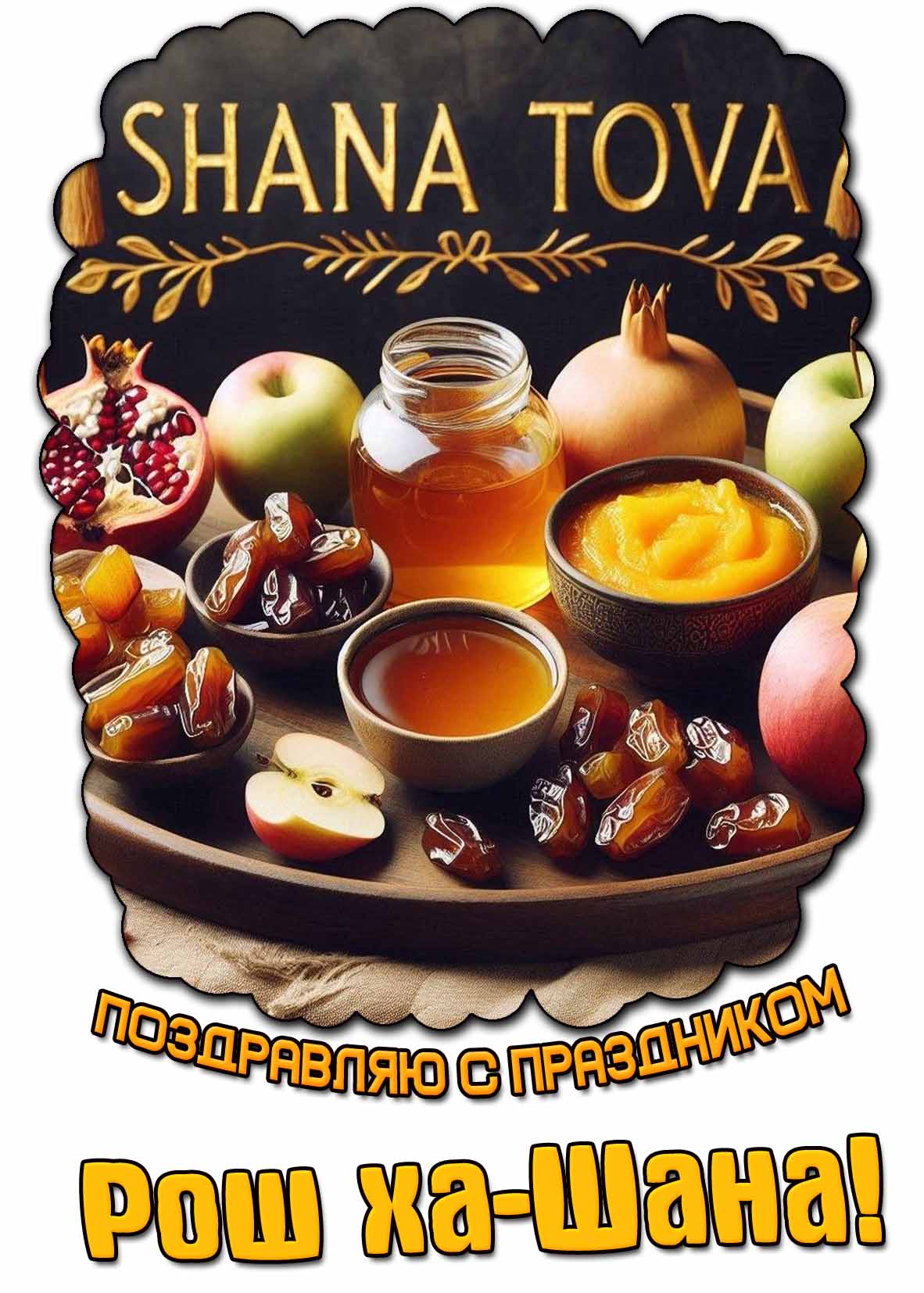 Картинка поздравляю с праздником Рош ха-Шана