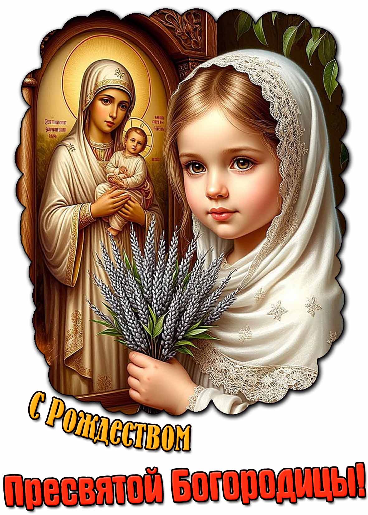 С Рождеством Пресвятой Богородицы! - красивая картинка