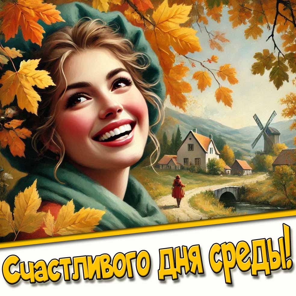 Счастливого дня среды! - осенняя картинка