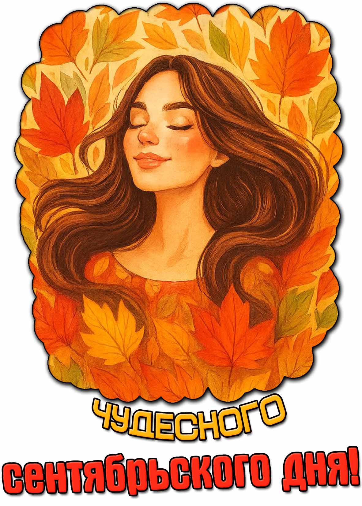 Открытка чудесного сентябрьского дня