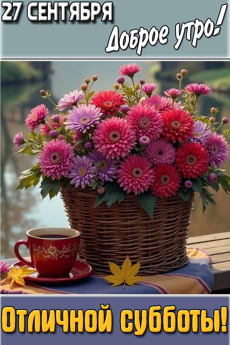 Картинка "27 сентября доброе утро! Отличной субботы!"
