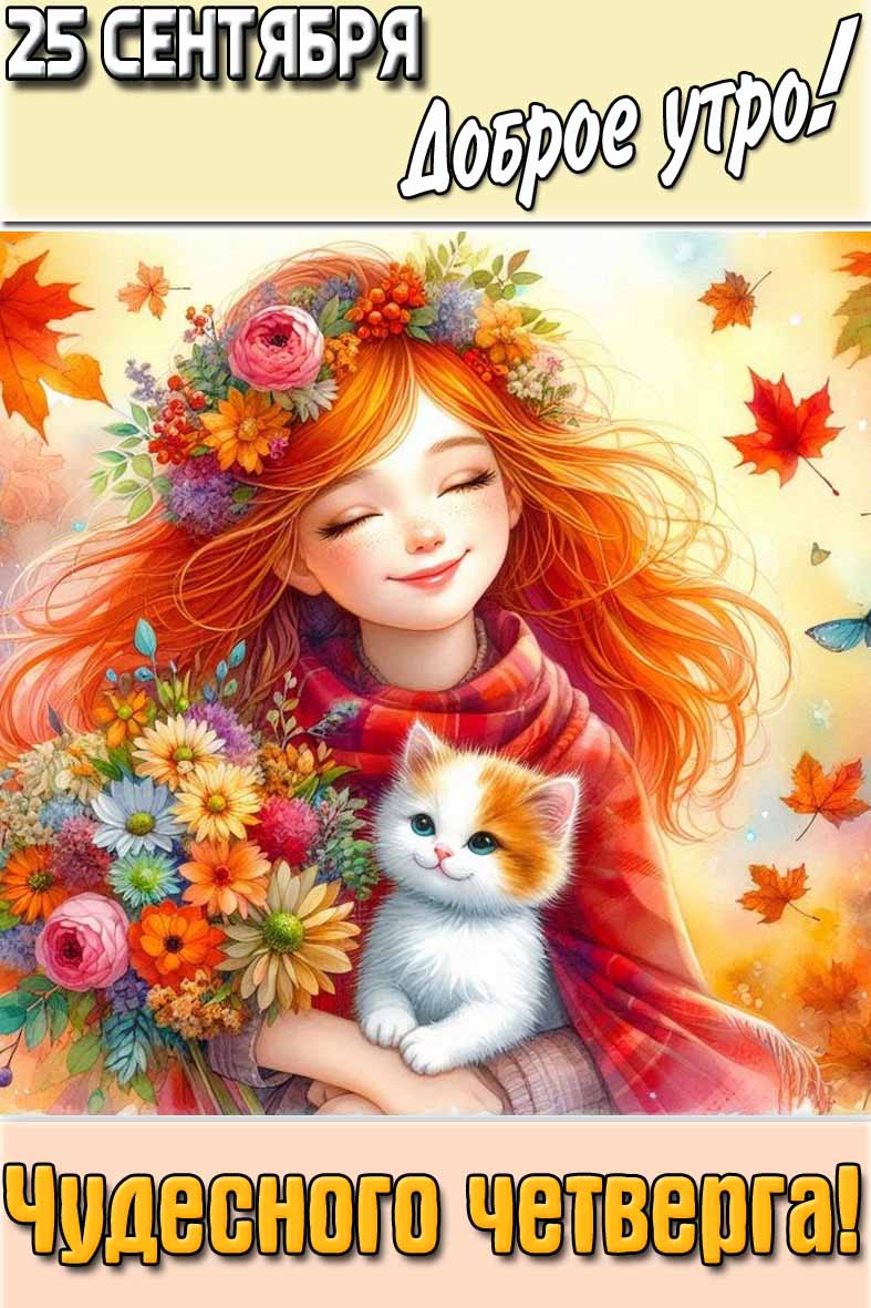Картинка "25 сентября доброе утро! Чудесного четверга!"