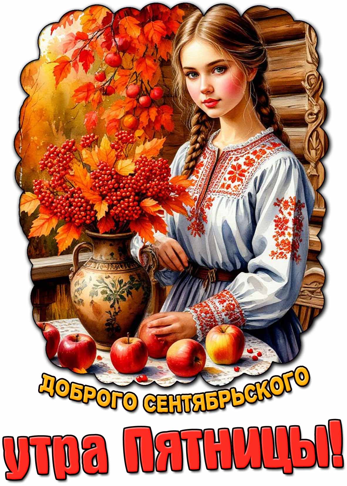 Картинка доброго сентябрьского утра пятницы