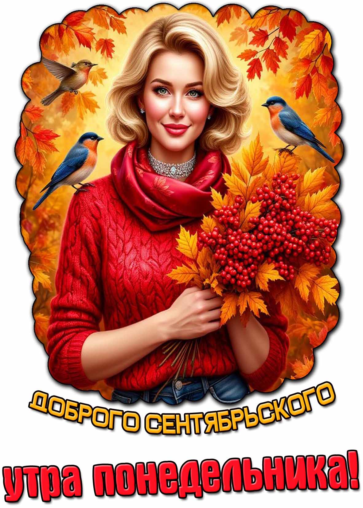 Картинка доброго сентябрьского утра понедельника