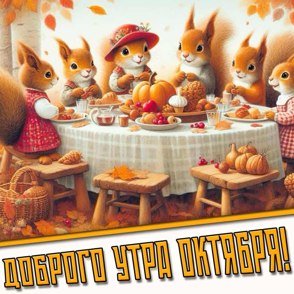 Картинка доброго утра октября