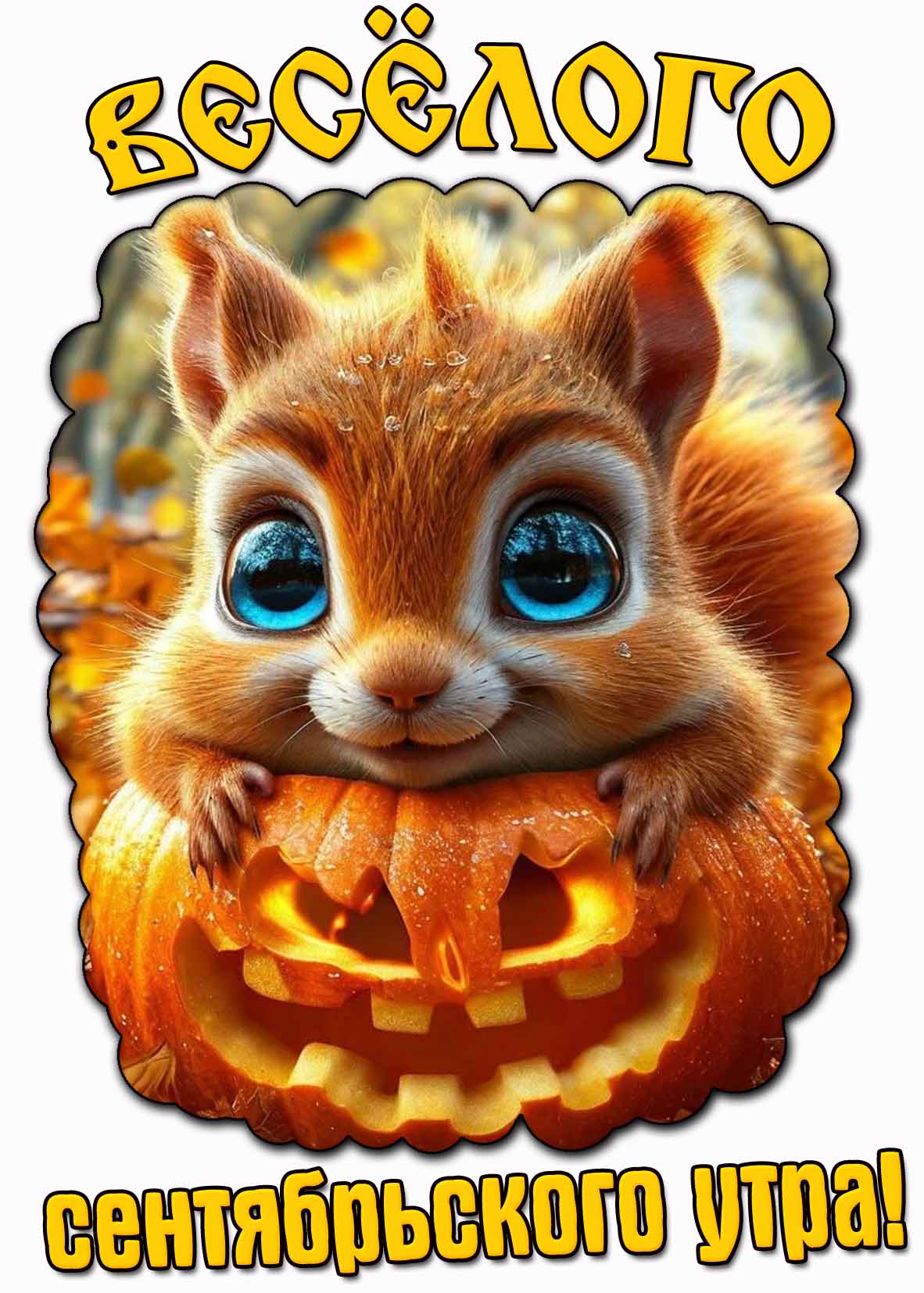 Красивая картинка "Весёлого сентябрьского утра!"