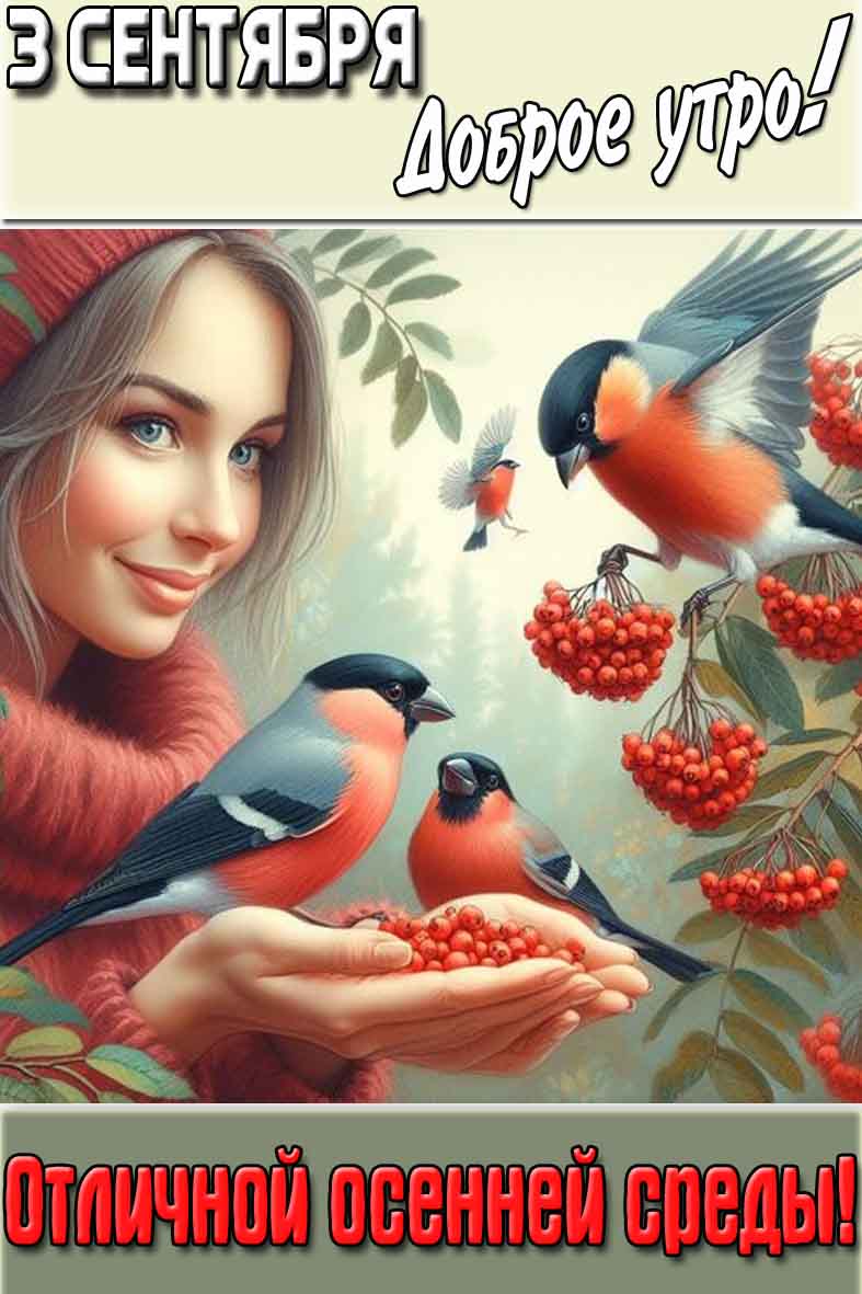 Картинка "3 сентября доброе утро! Отличной осенней среды!"