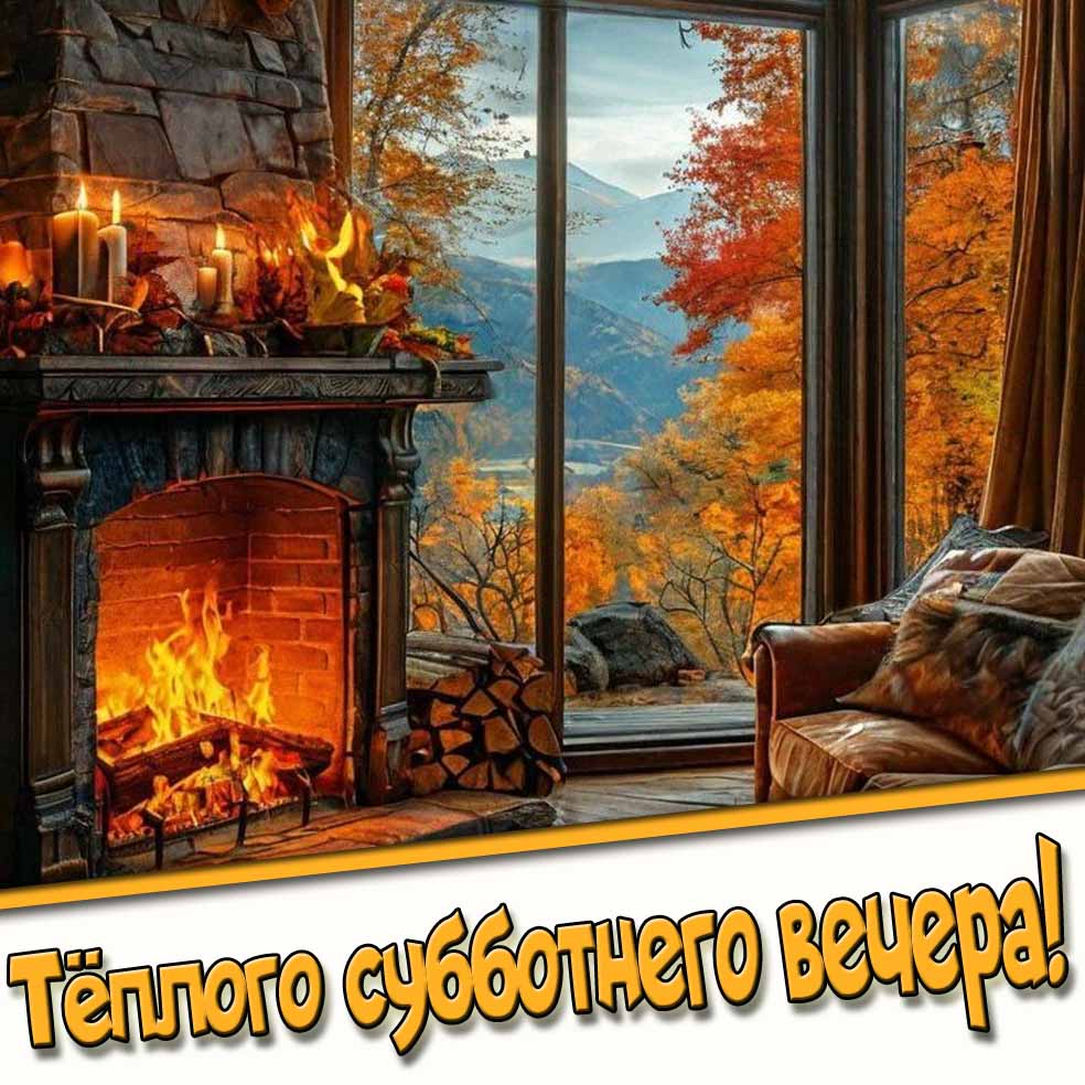Тёплого субботнего вечера! - осенняя картинка