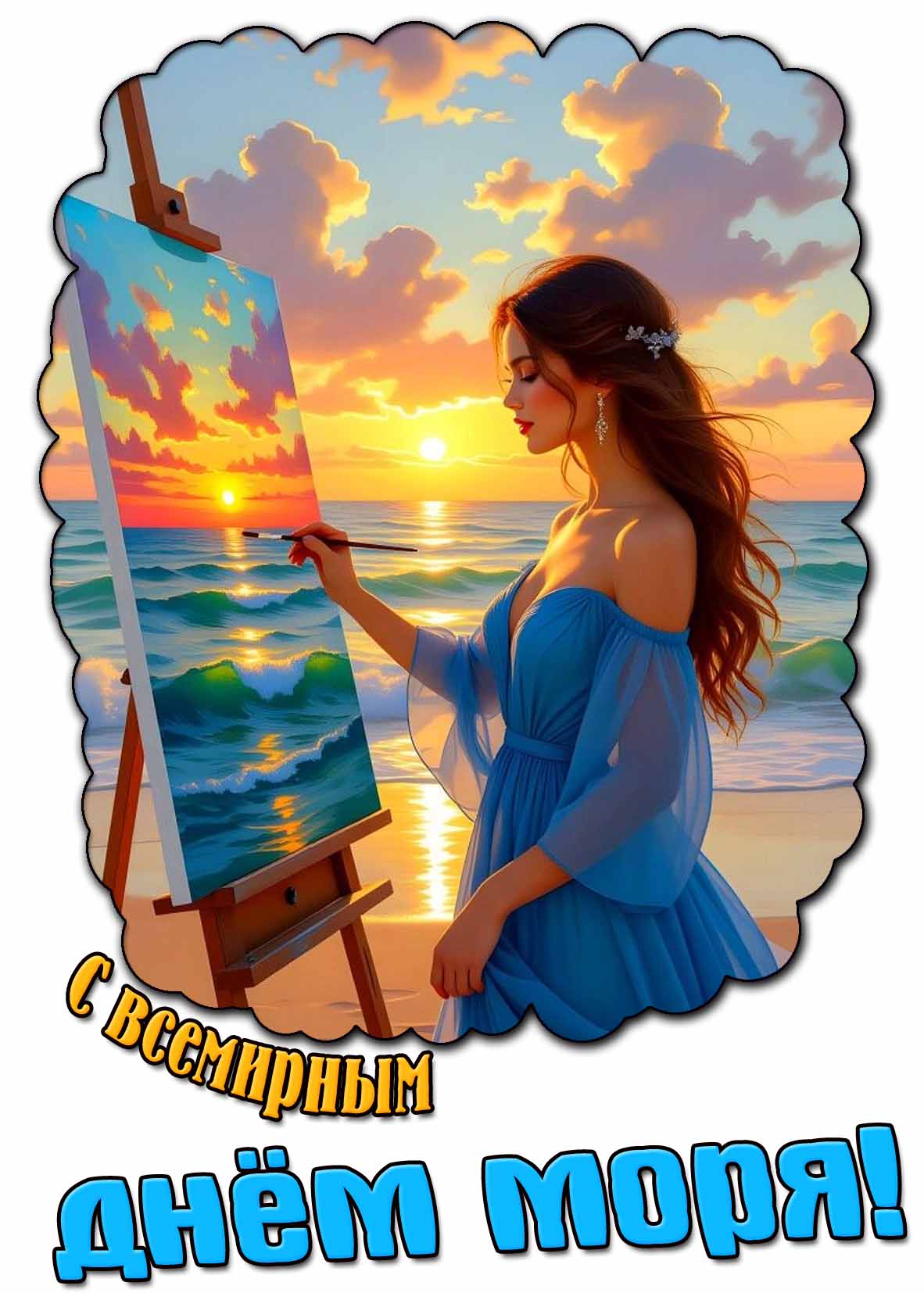 Красивая картинка с Всемирным днём моря
