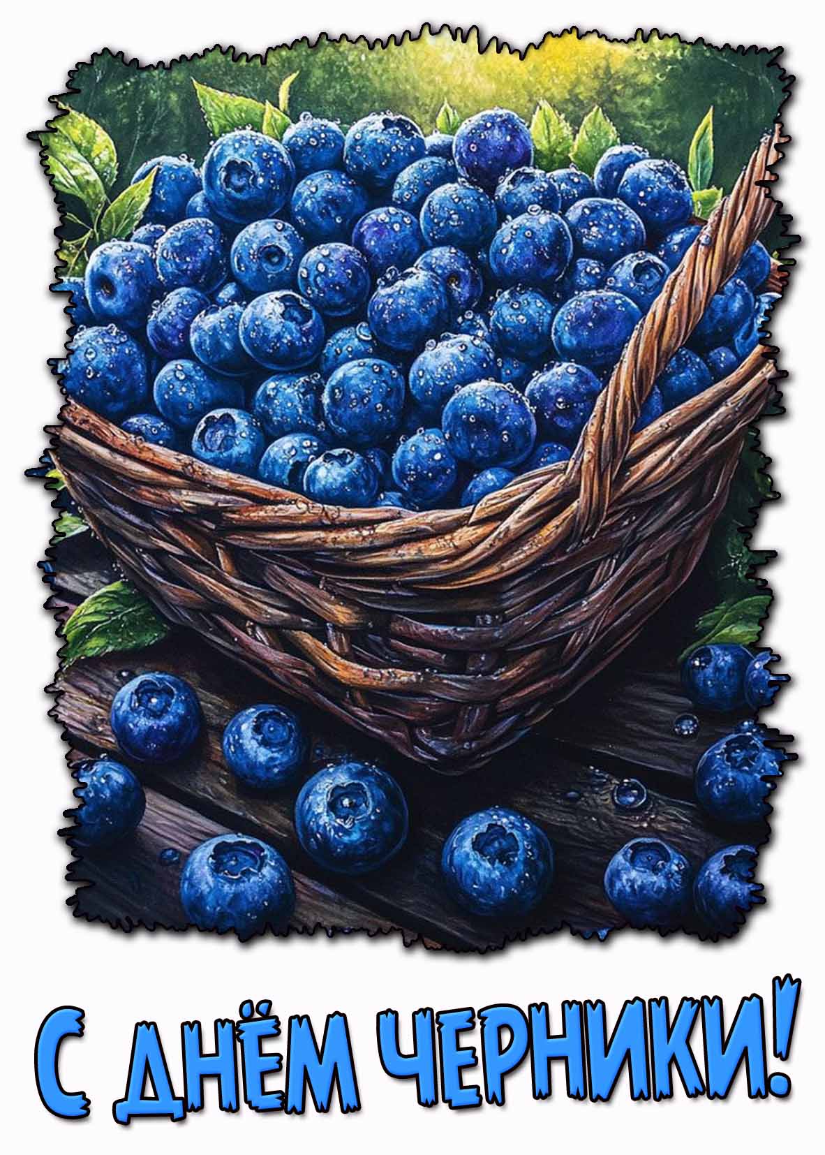 Красивая картинка с днём черники