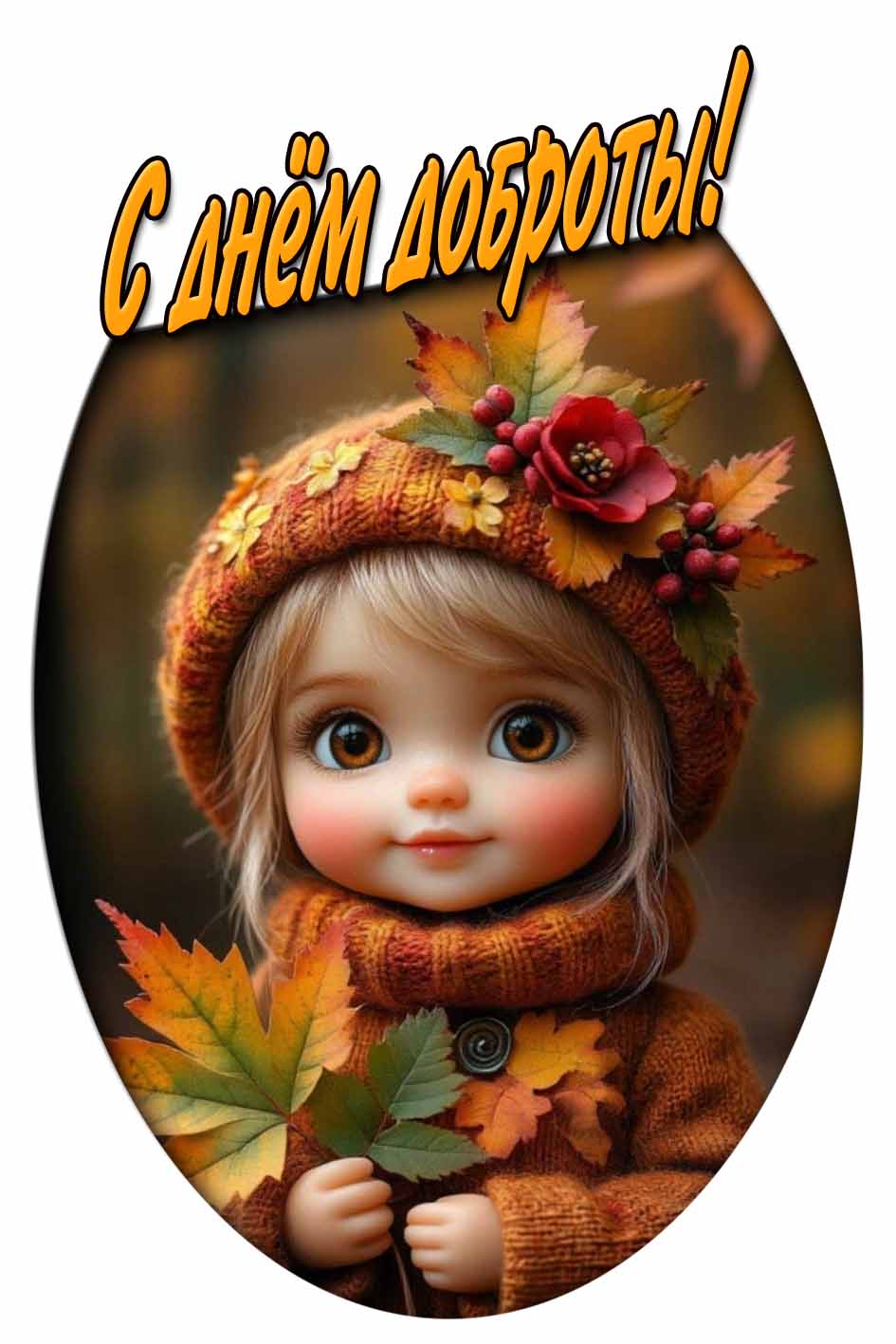 Детская открытка с днём доброты