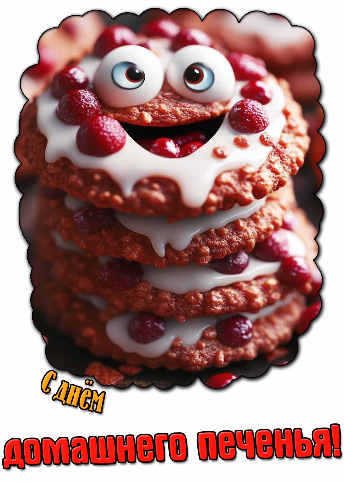 Прикольная картинка с днём домашнего печенья