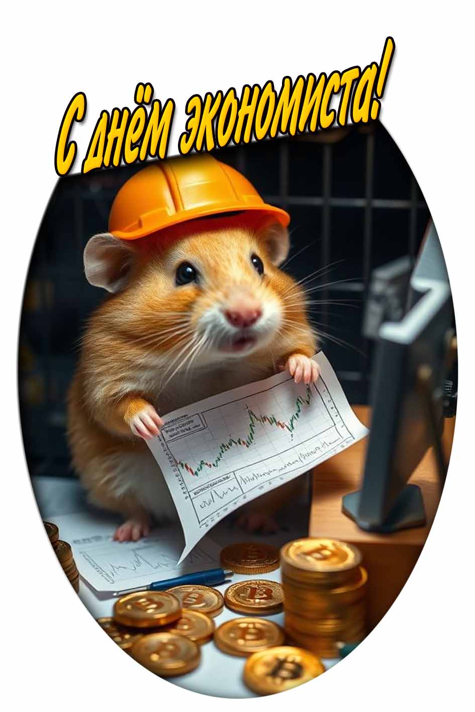 С днём экономиста! - смешная открытка