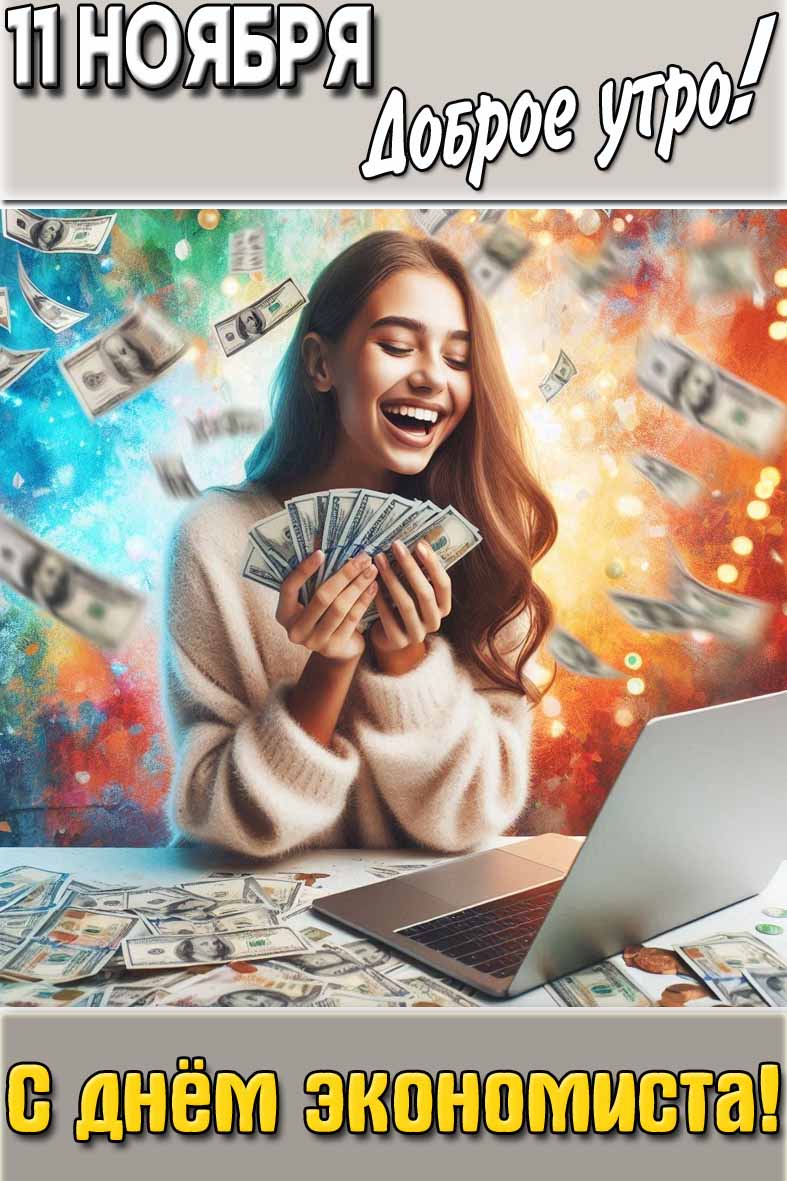 Картинка "11 ноября доброе утро! С днём экономиста!"