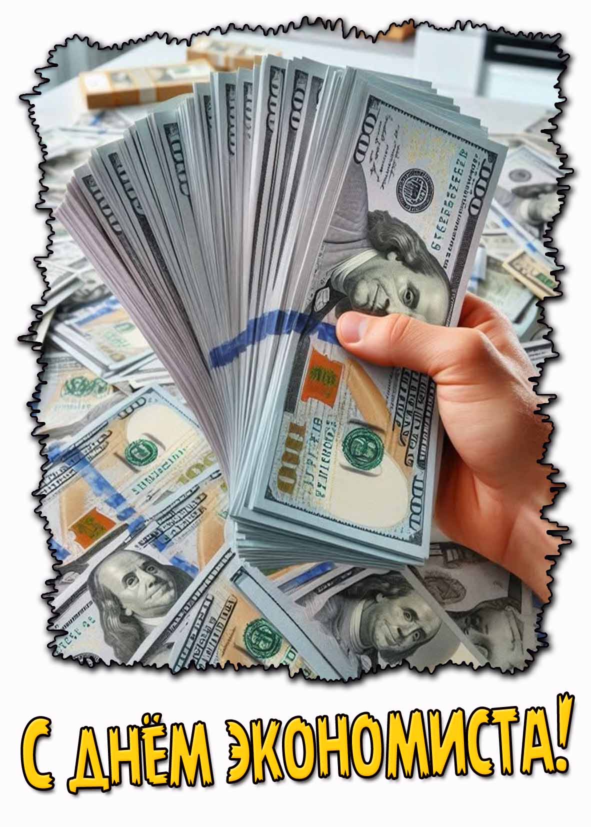 Открытка с днём экономиста
