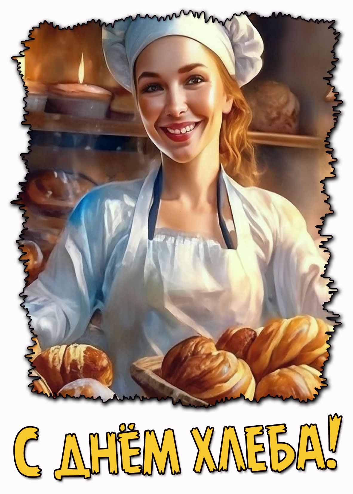 Красивая открытка с днём хлеба