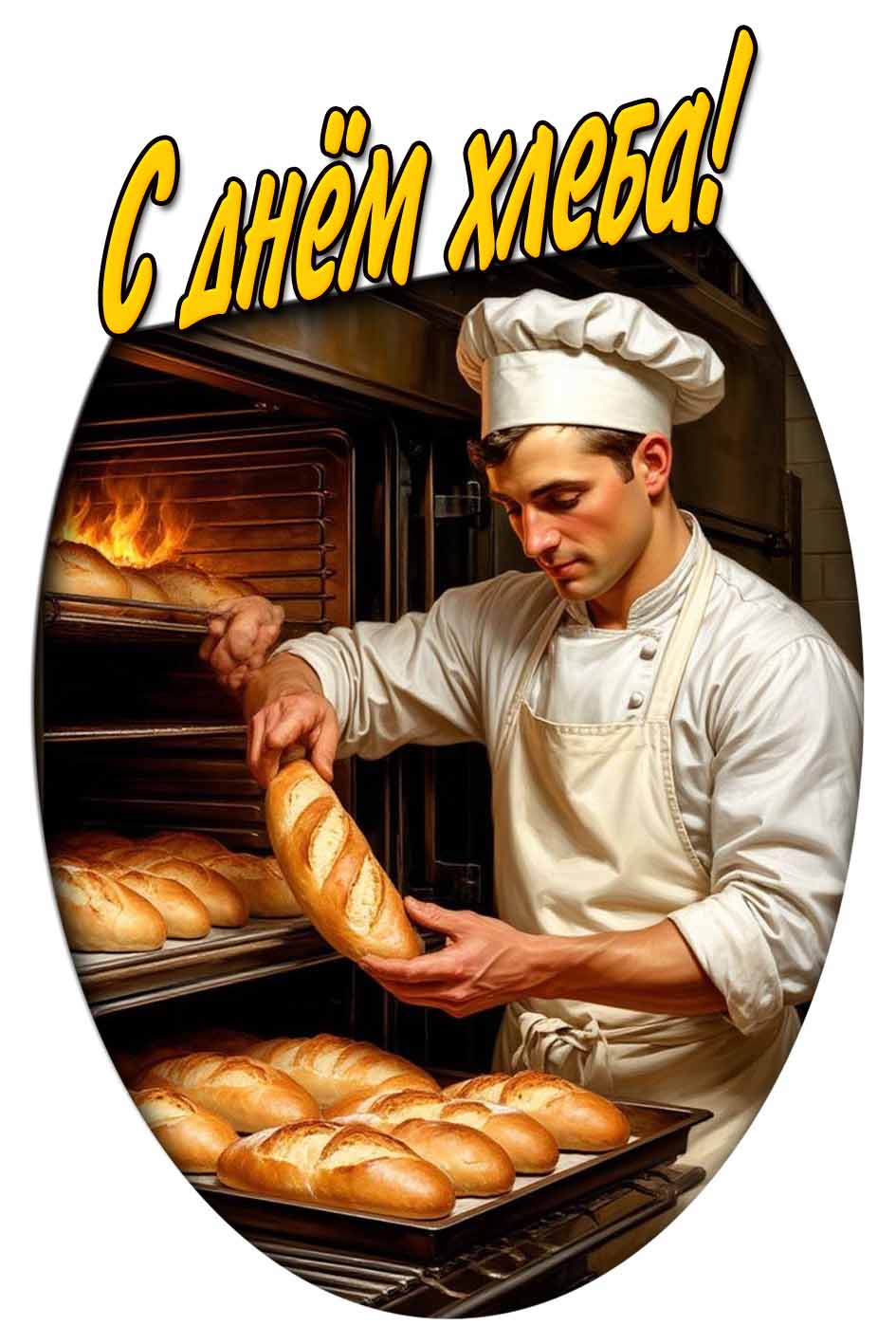 С днём хлеба! - открытка
