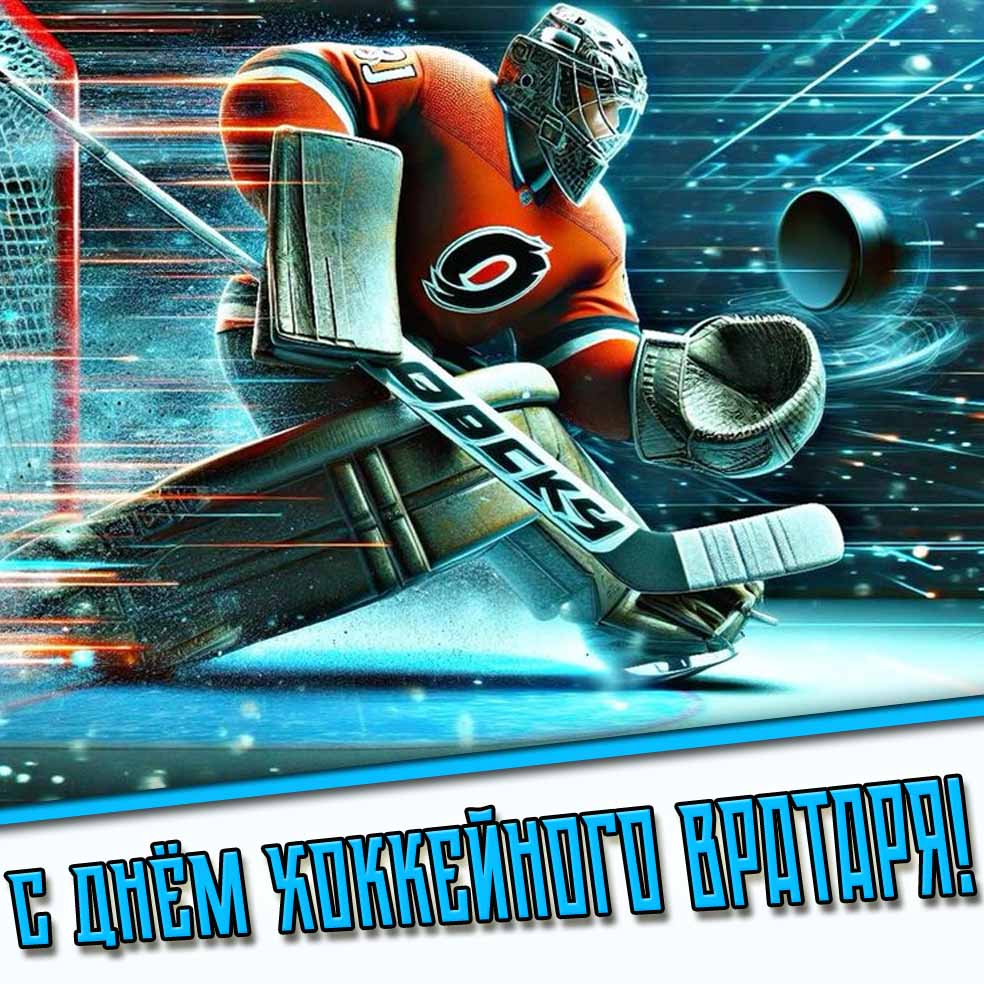 Картинка с днём хоккейного вратаря