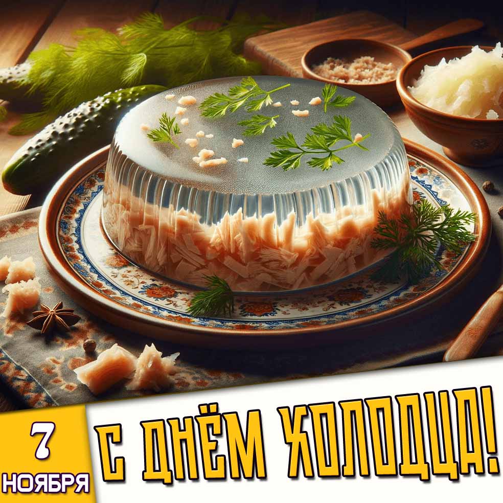 Картинка 7 ноября с днём холодца