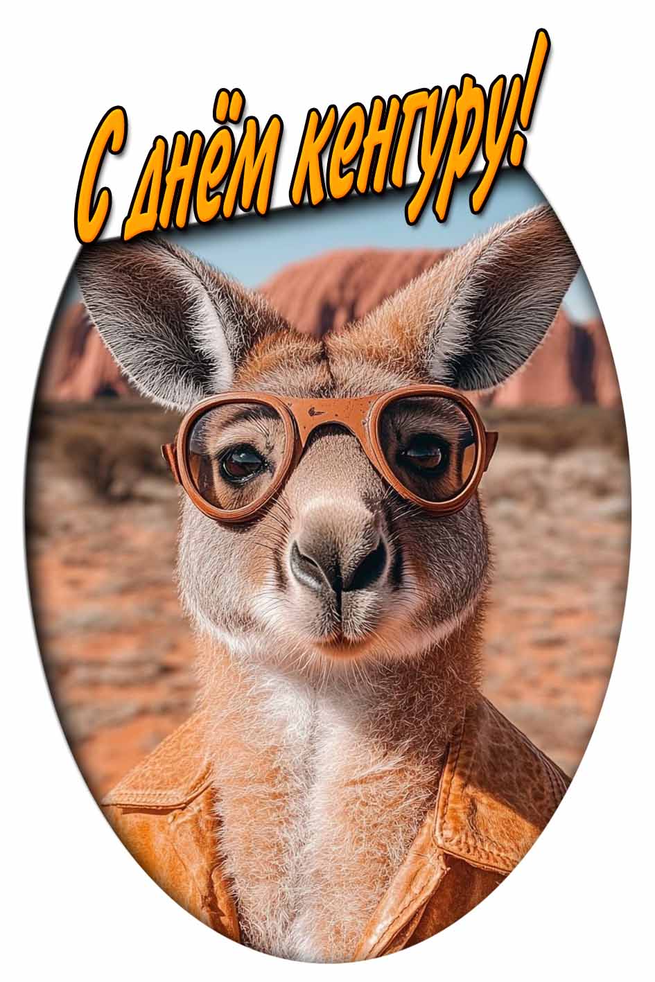 Открытка с днём кенгуру