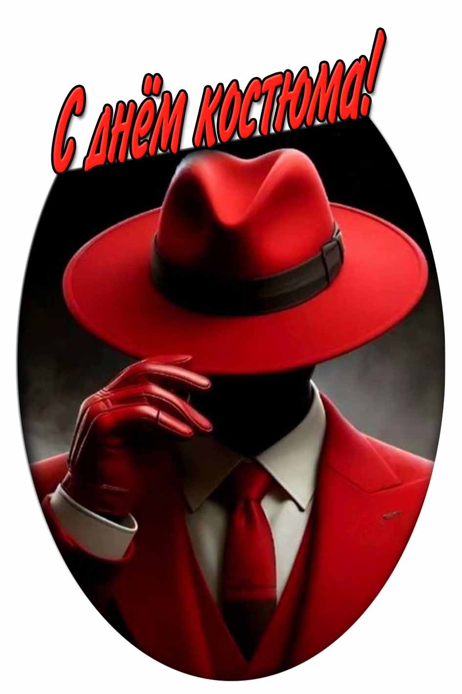 Открытка с днём костюма