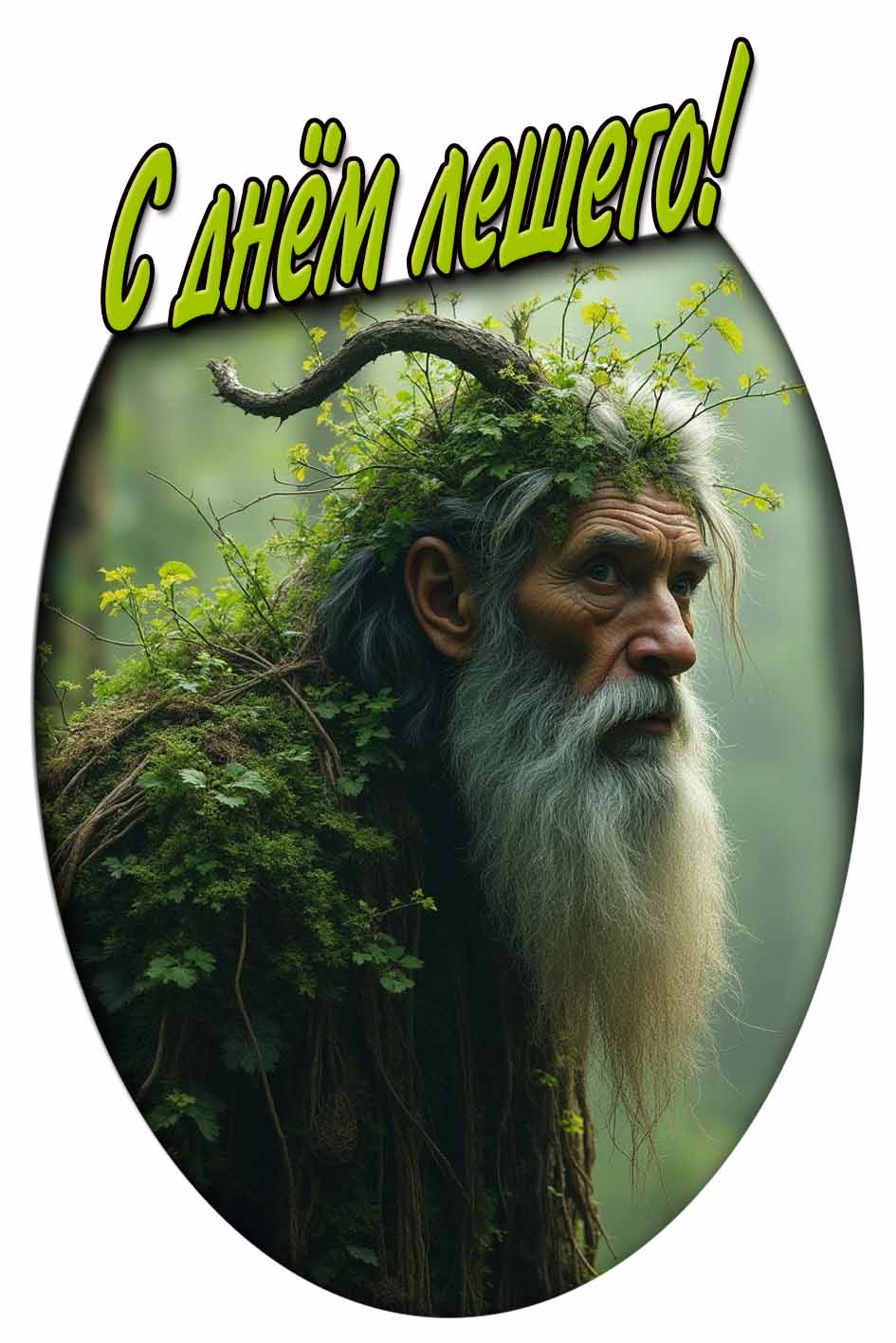 Открытка с днём лешего
