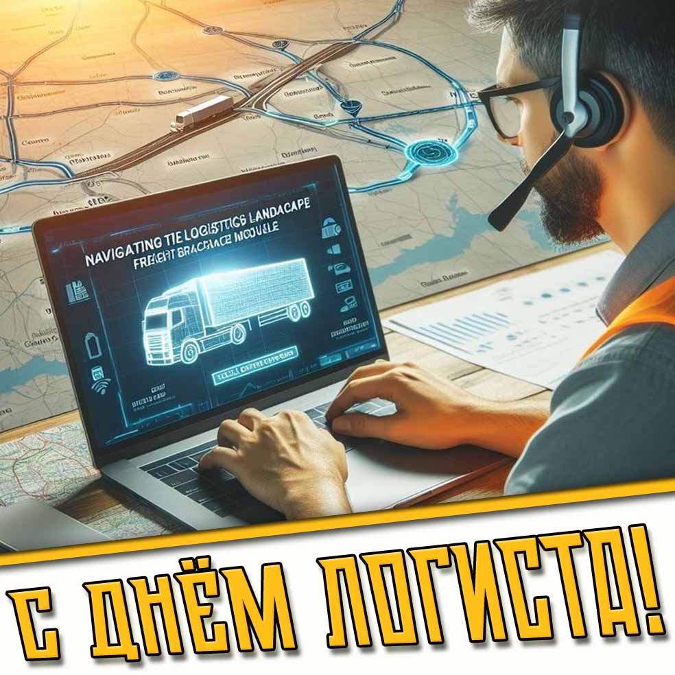 Открытка с днём логиста