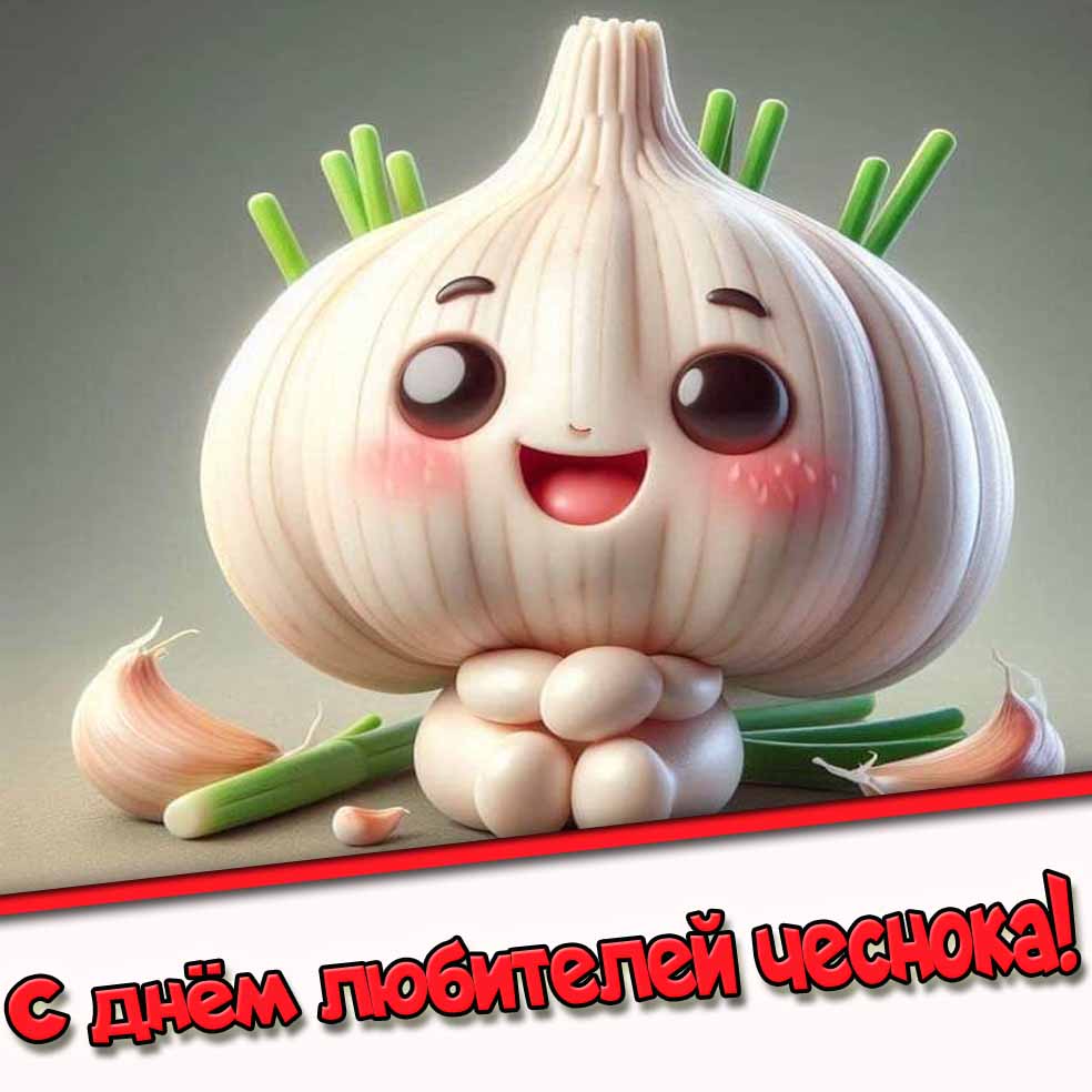 С днём любителей чеснока! - картинка