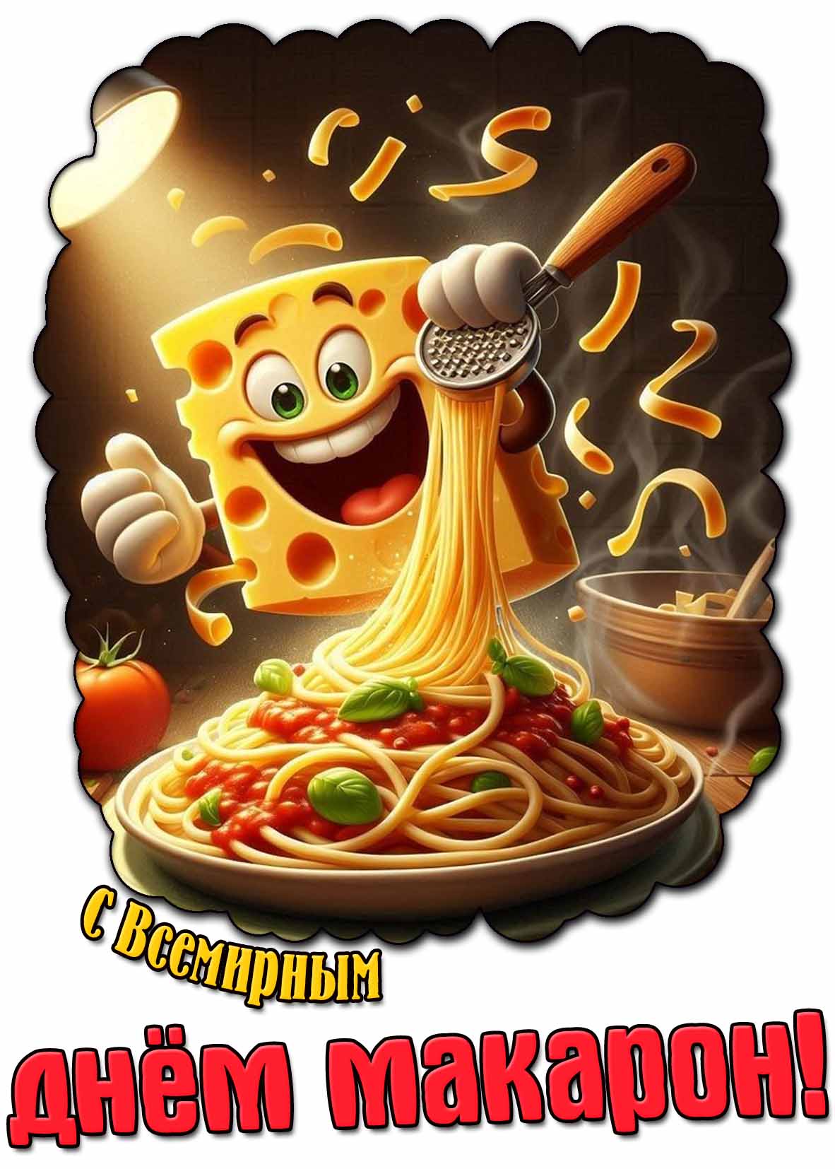 Прикольная открытка с Всемирным днём макарон