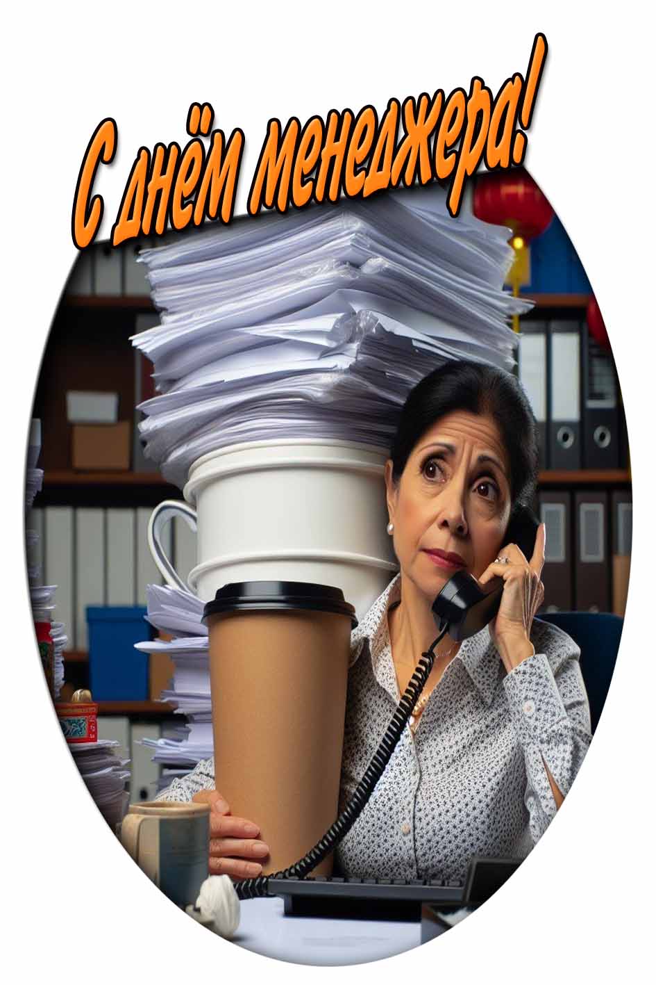 Прикольная открытка с днём менеджера