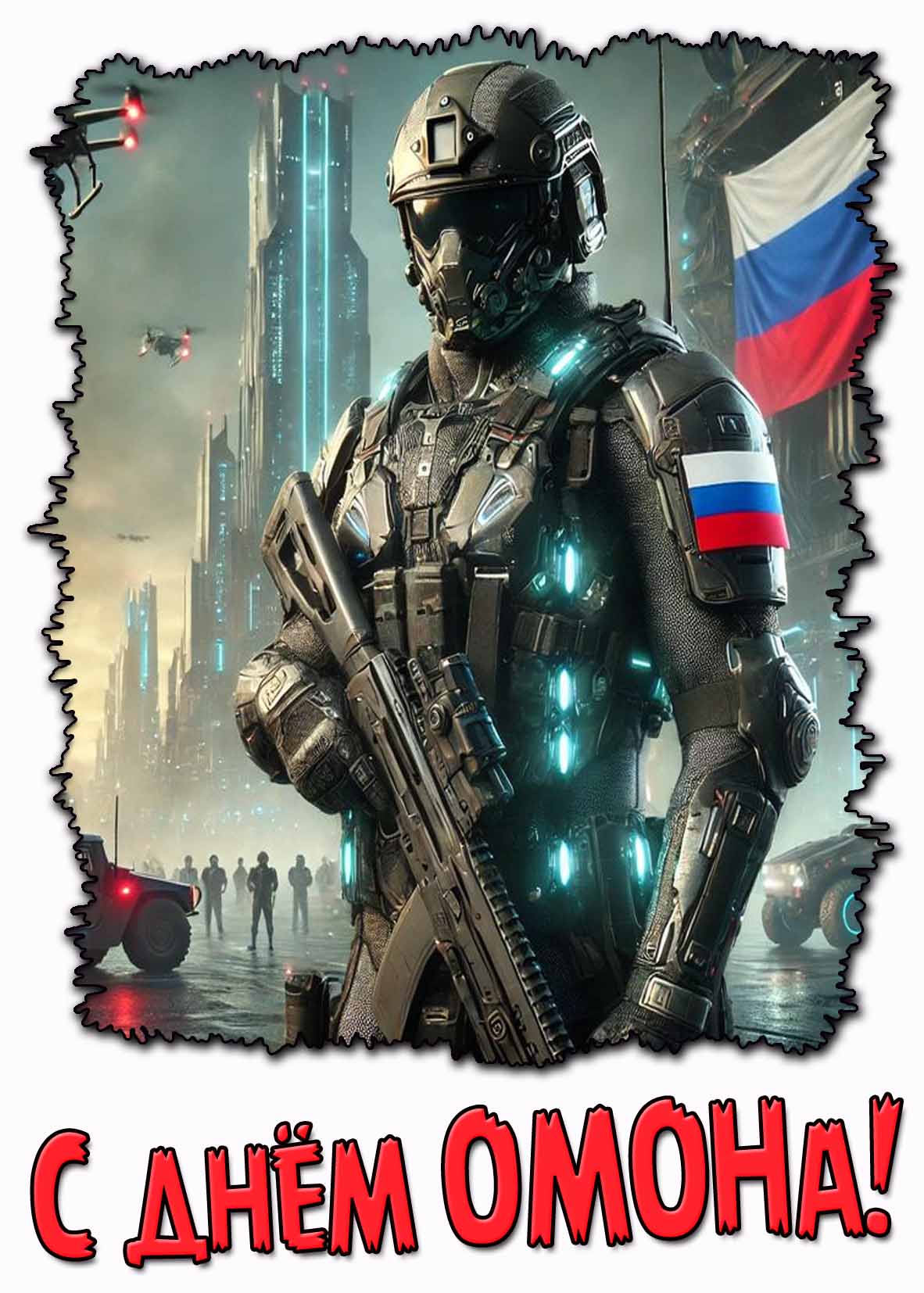 Красивая картинка с днём ОМОНа