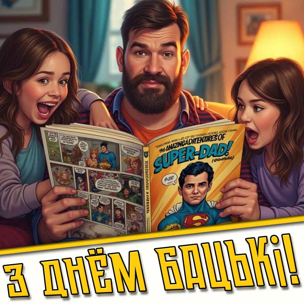З Днём бацькі! - открытка