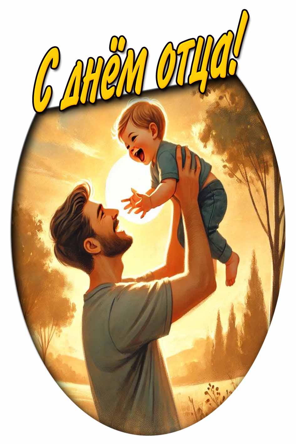 С днём отца! - картинка от сына