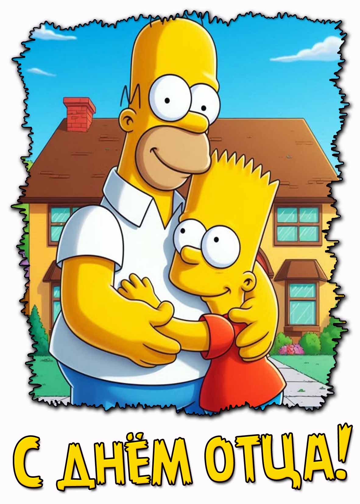 Мультяшная картинка ко дню отца